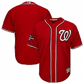 Nationals Blank Red 2019 World Series Champions Cool Base Jersey,baseball caps,new era cap wholesale,wholesale hats